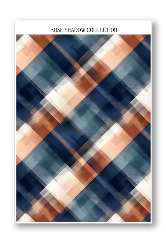 Plaid Pattern 2 Journaling Sheets VOL 50