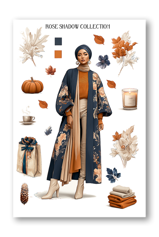 Hijabi Girl Sheet Journaling Sheets VOL 50