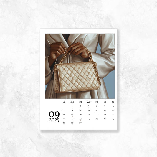 Sep Calendar Dashboard (Gold Foil Only) 2025